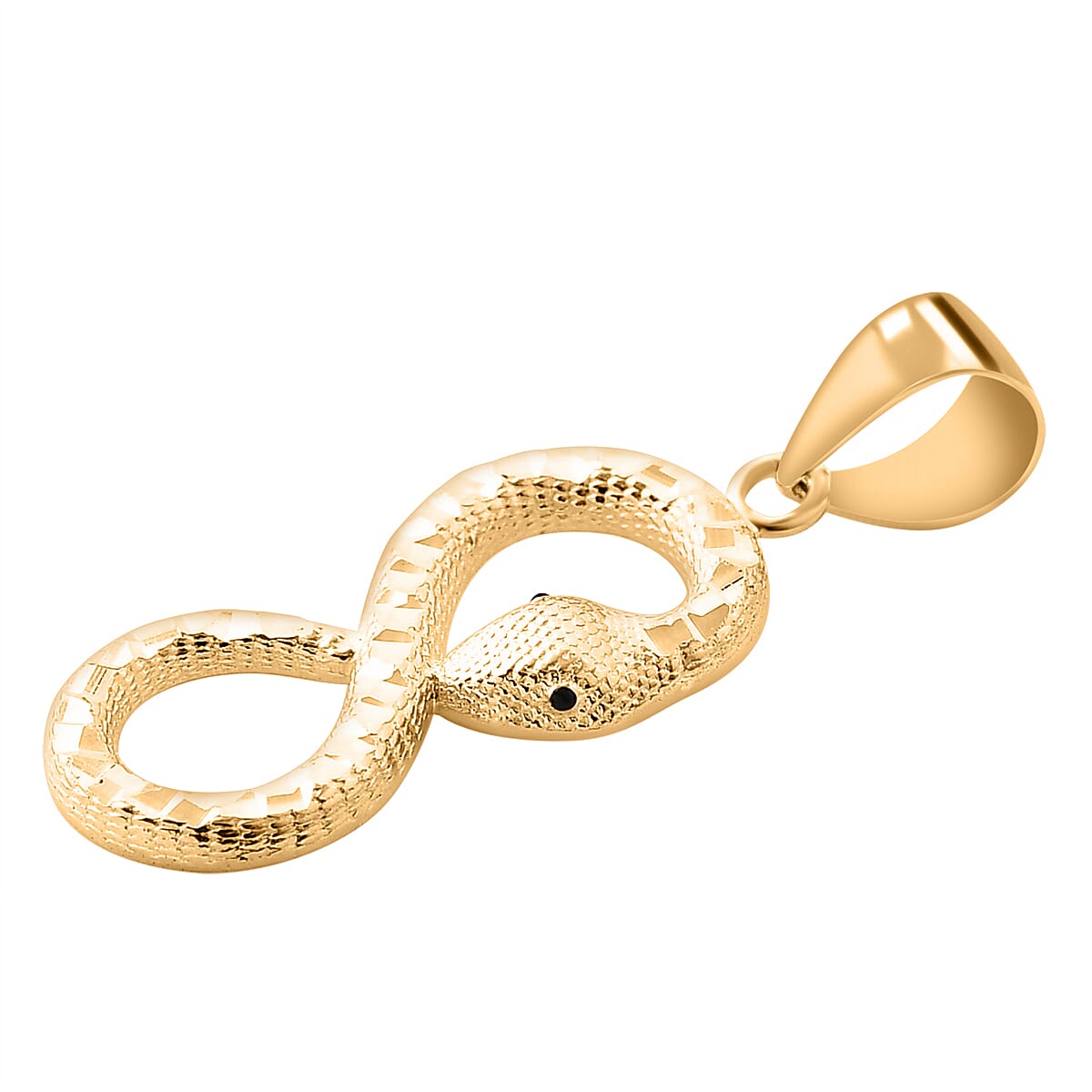 9K Yellow Gold Designer Serpentine Pendant 7855991 3