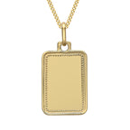 Designer Closeout - 9K Yellow Gold Solid Bar Pendant