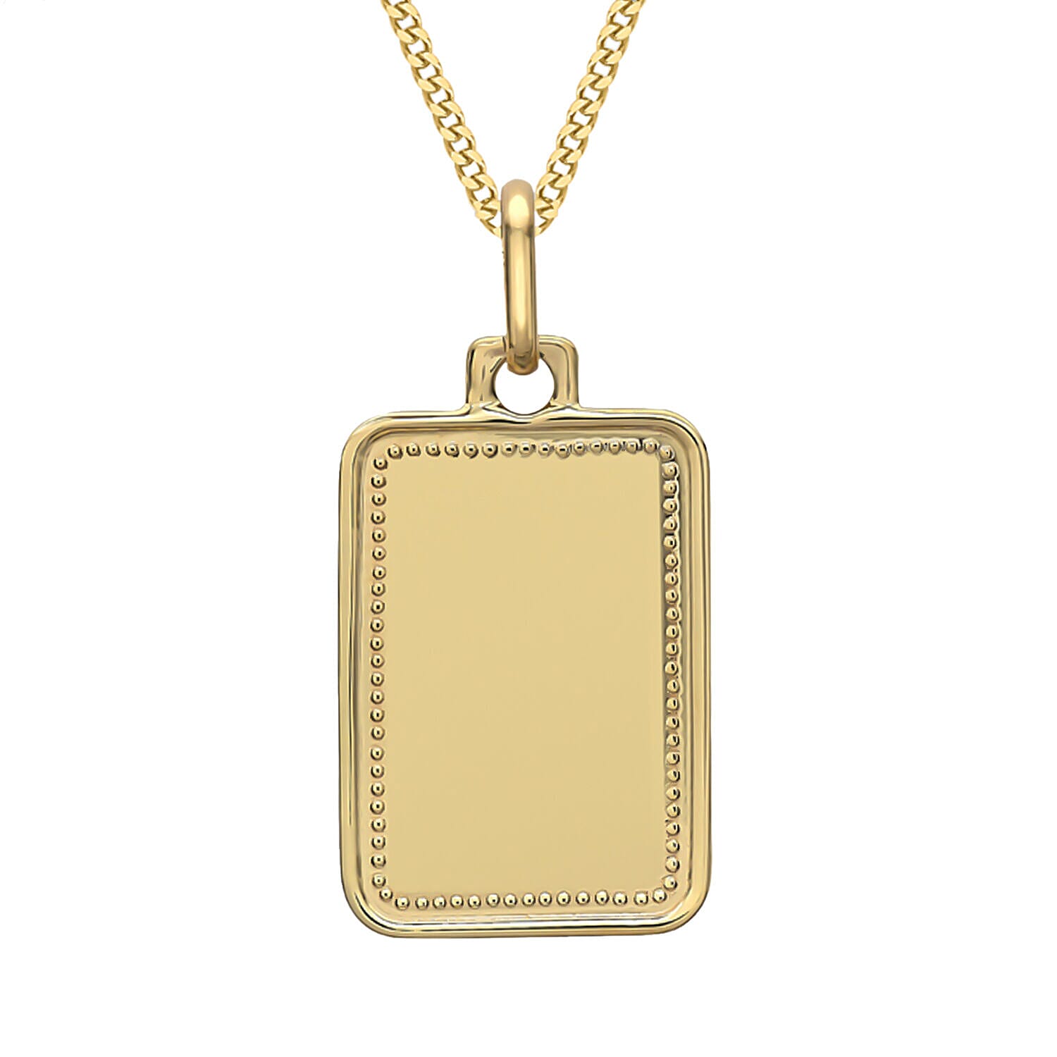 Designer Closeout - 9K Yellow Gold Solid Bar Pendant 7364366 0