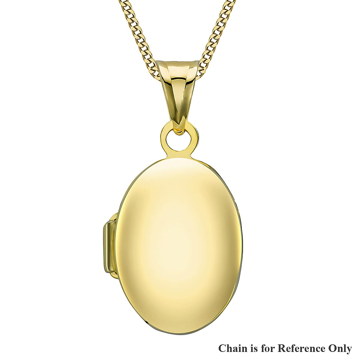 9K Yellow Gold 12mm x 23.5mm Polished Oval Locket 7343897 0