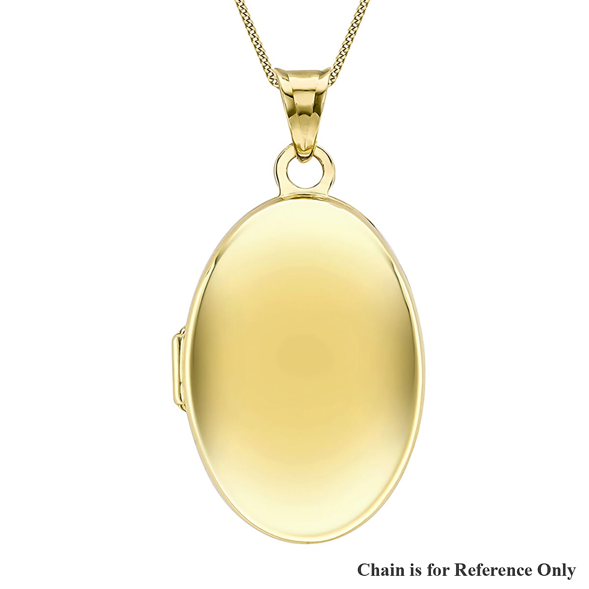 9K Yellow Gold 17.5mm x 33.5mm Polished Oval Locket 7343898 0