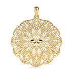 One Time Close Out Deal - 9K Yellow Gold Cluster Pendant 2.54 Gm