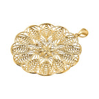 One Time Close Out Deal - 9K Yellow Gold Cluster Pendant 2.54 Gm