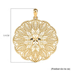 One Time Close Out Deal - 9K Yellow Gold Cluster Pendant 2.54 Gm