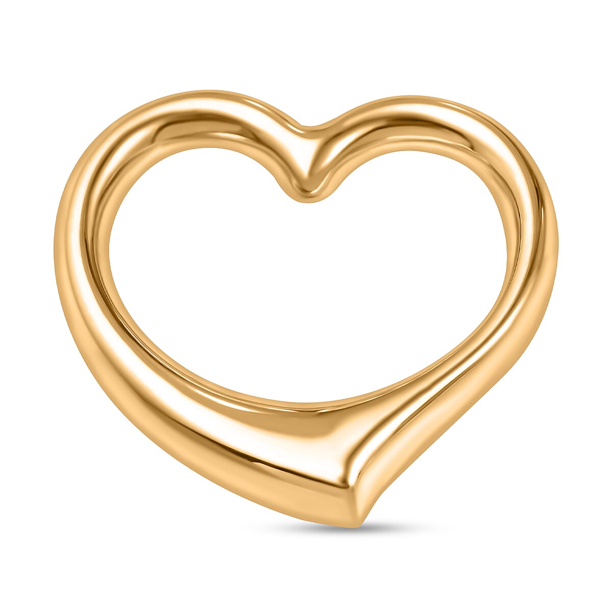 9K Yellow Gold Big Size Heart Pendant 7757031 0