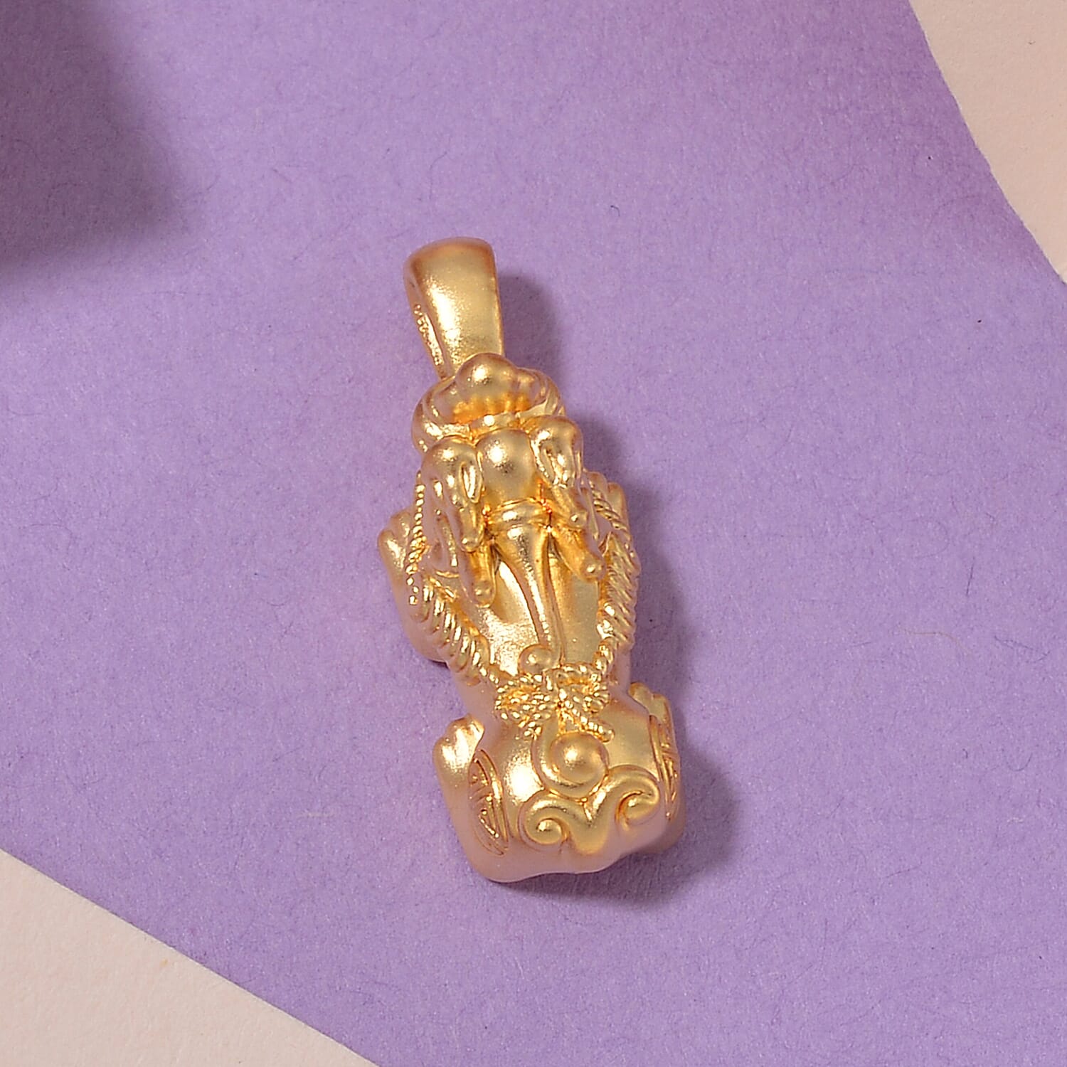 One Time Closeout Deal -  9K Yellow Gold Pixiu Pendant 7834177 2