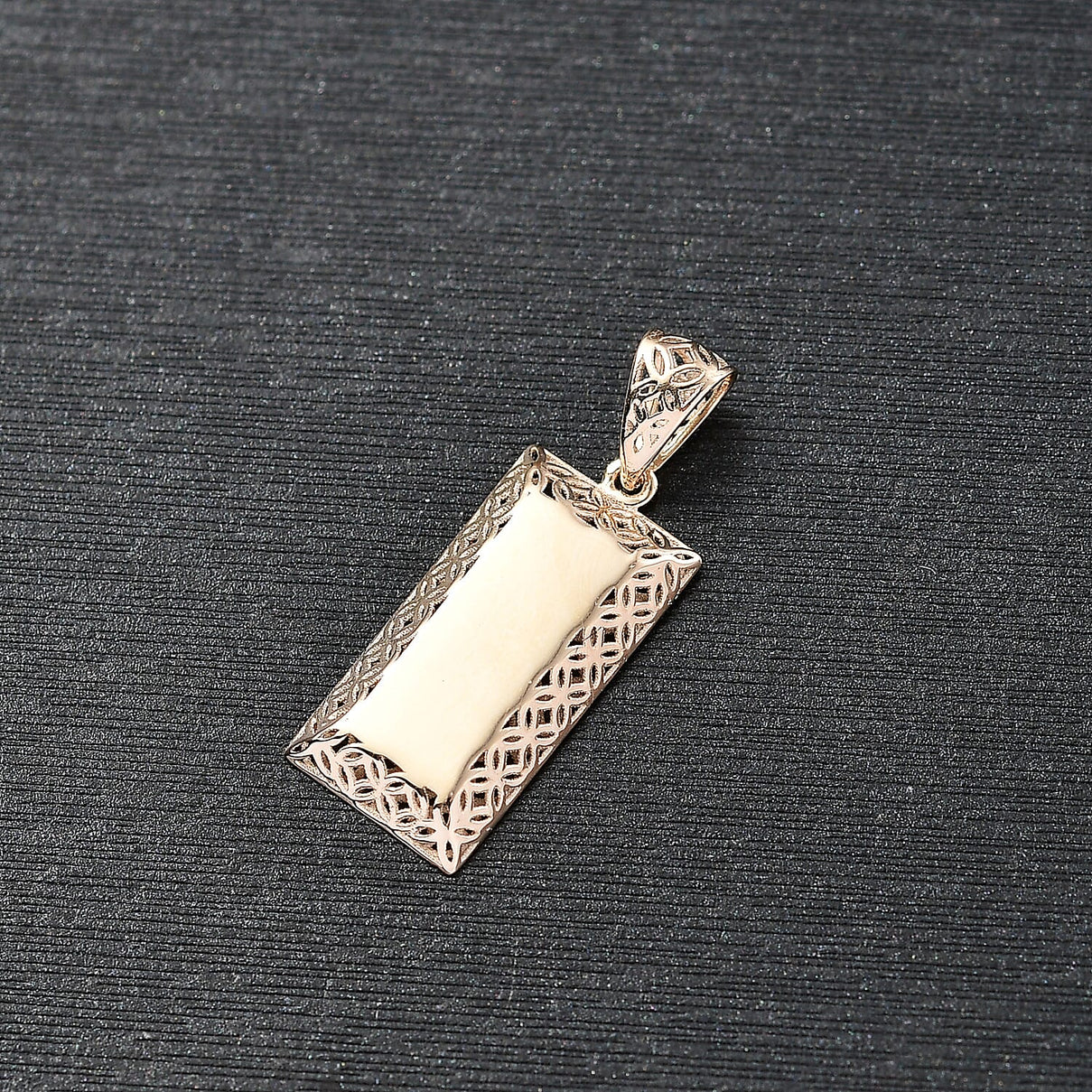 9K Yellow Gold Bar Pendant 8085943 3
