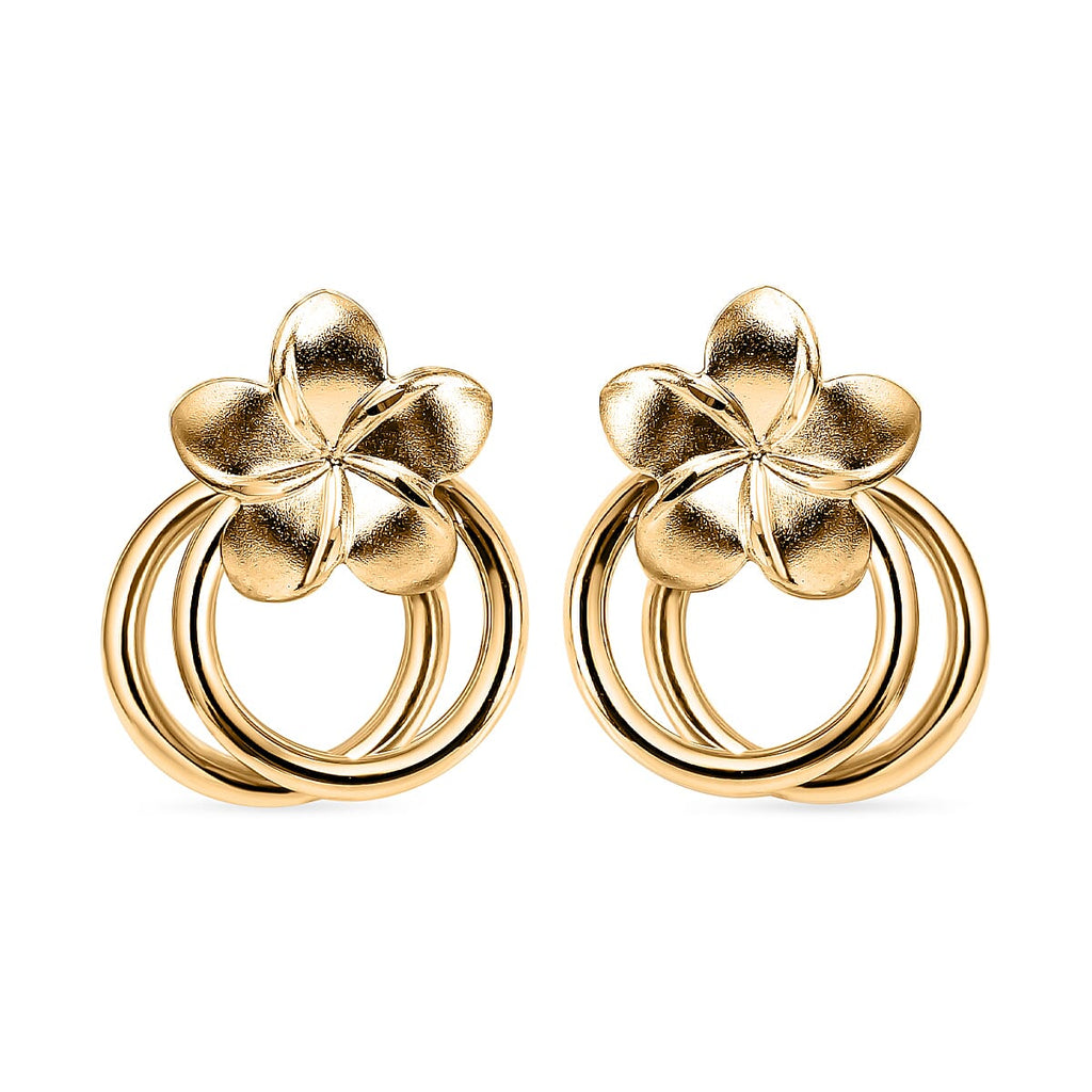 9K Yellow Gold Pin & Butterfly Earrings