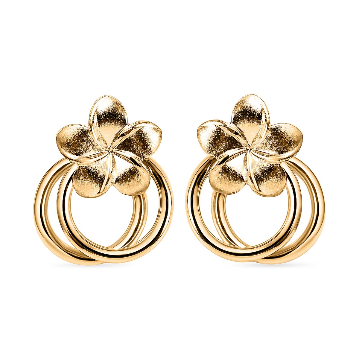 9K Yellow Gold Pin and Butterfly Earrings 7674138 0