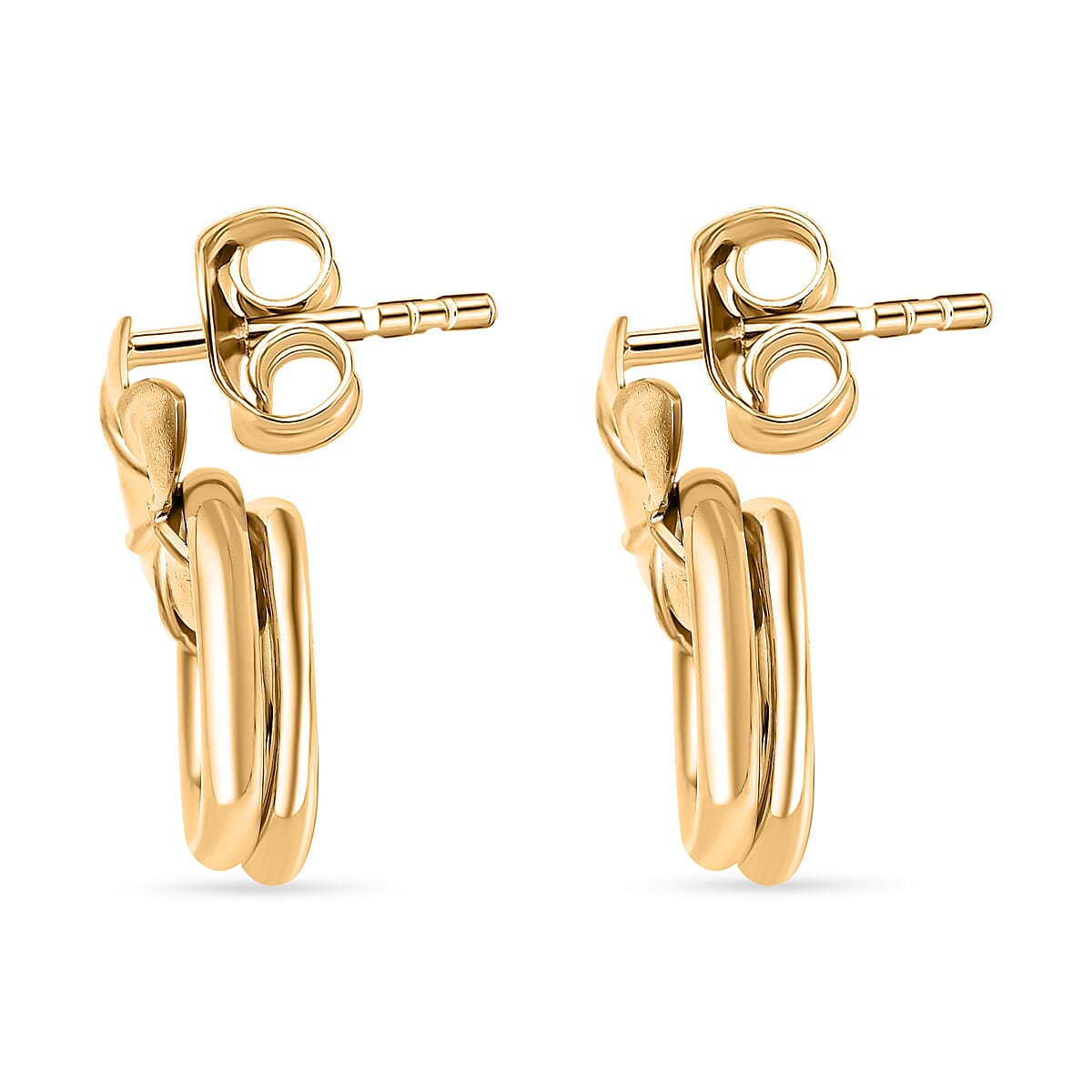 9K Yellow Gold Pin and Butterfly Earrings 7674138 3
