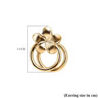 9K Yellow Gold Pin & Butterfly Earrings