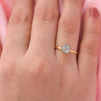 Artisan Crafted- 9K Yellow Gold Polki Diamond Solitaire Ring