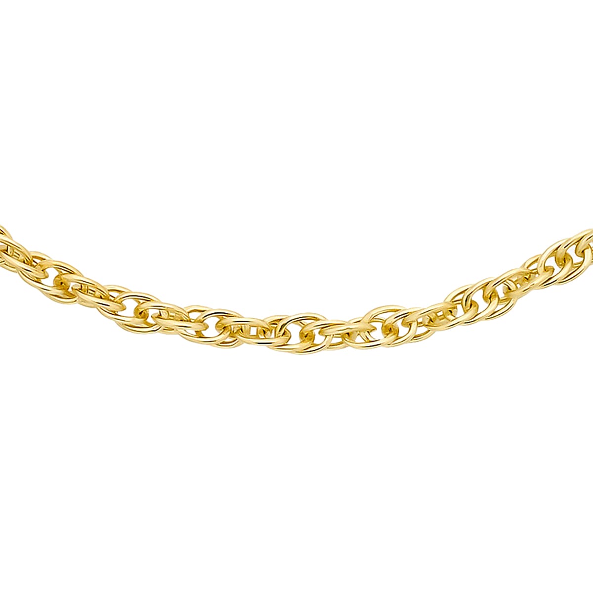 9K Yellow Gold Prince of Wales Chain (Size - 18) 7582738 0