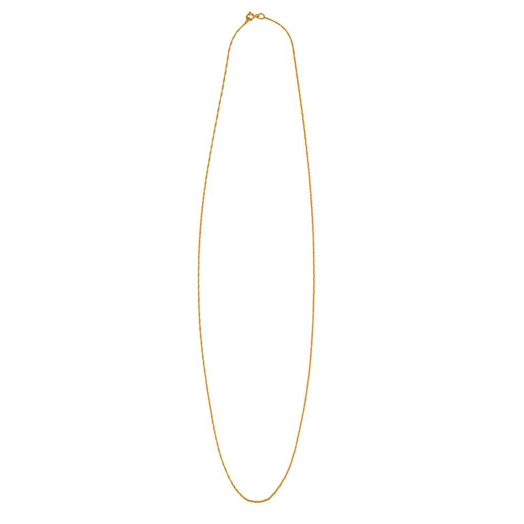 9K Yellow Gold Prince of Wales Chain (Size - 18) with Spring Ring Clasp
