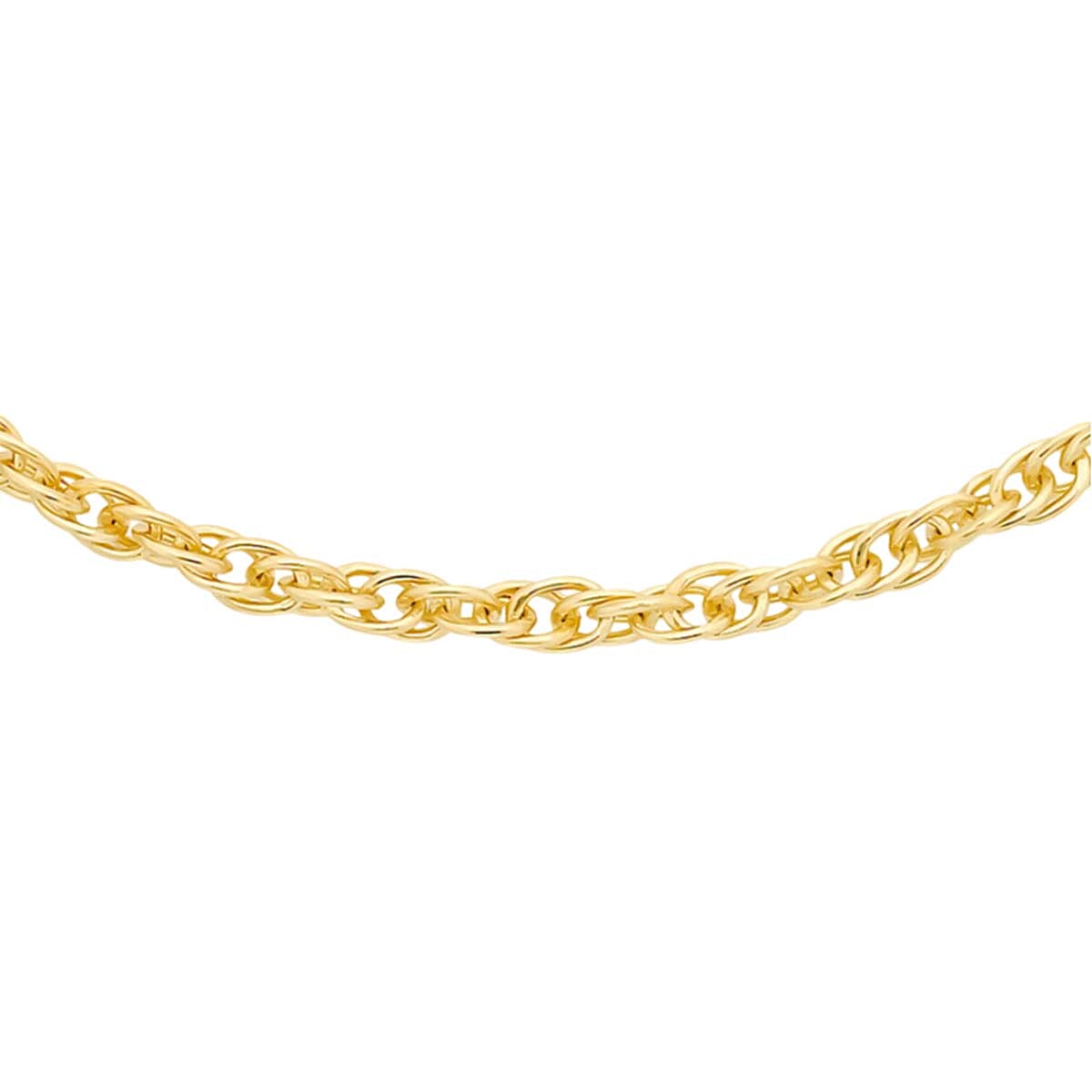 9K Yellow Gold Prince of Wales Chain (Size - 20) with Spring Ring Clasp 8061511 0