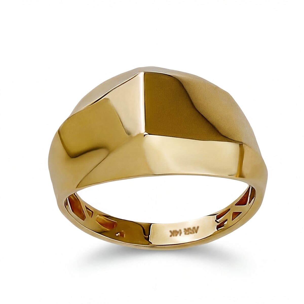 9K Yellow Gold Pyramid Ring 7939253 0