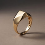 Mega Close Out Deal - 9K Yellow Gold Pyramid Ring, Gold Wt. 3.15 Gms.