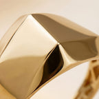 Mega Close Out Deal - 9K Yellow Gold Pyramid Ring, Gold Wt. 3.15 Gms.