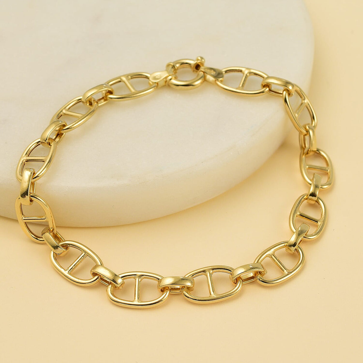 9K Yellow Gold Rambo Bracelet (Size - 7.5), Gold Wt. 4.01 Gms 7682355 1