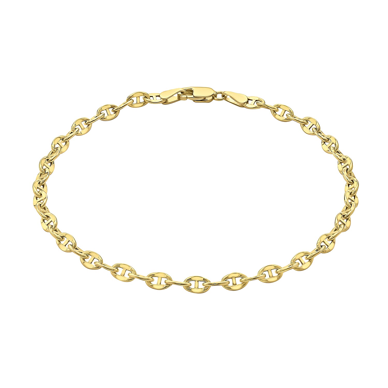 9K Yellow Gold Rambo Chain Bracelet  7.5 Inch 1.6 grams 6093035 0