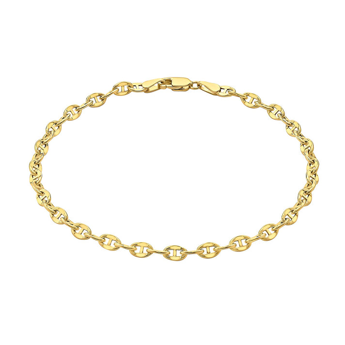 9K Yellow Gold Rambo Chain Bracelet  7.5 Inch 1.6 grams 6093035 1