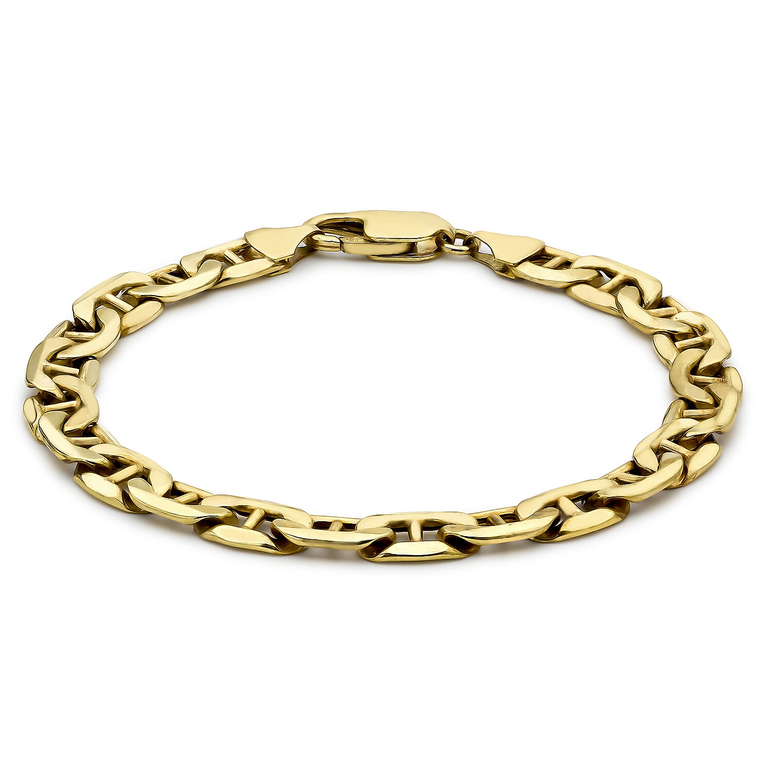 9K Yellow Gold Rambo Style Bracelet 8 Inch 7254651 0
