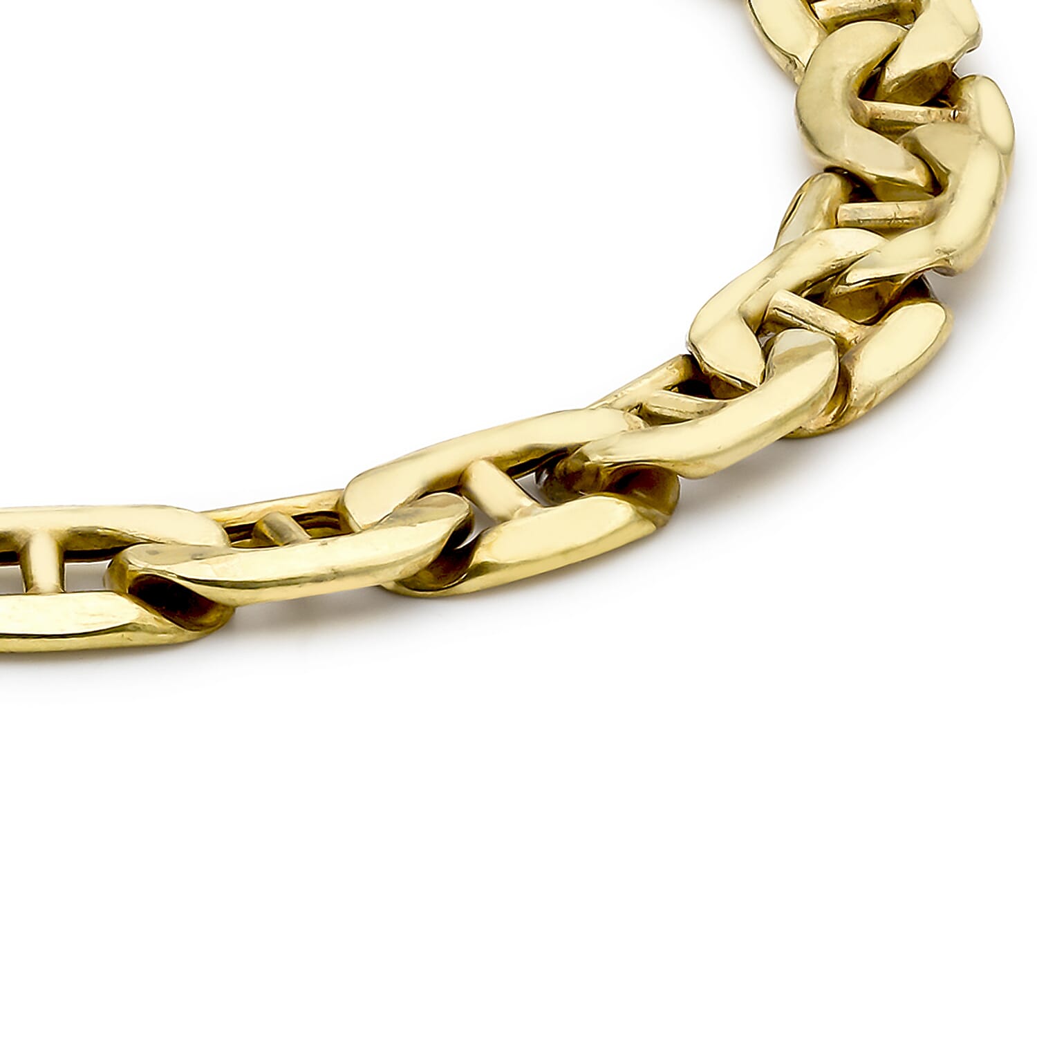 9K Yellow Gold Rambo Style Bracelet 8 Inch 7254651 1