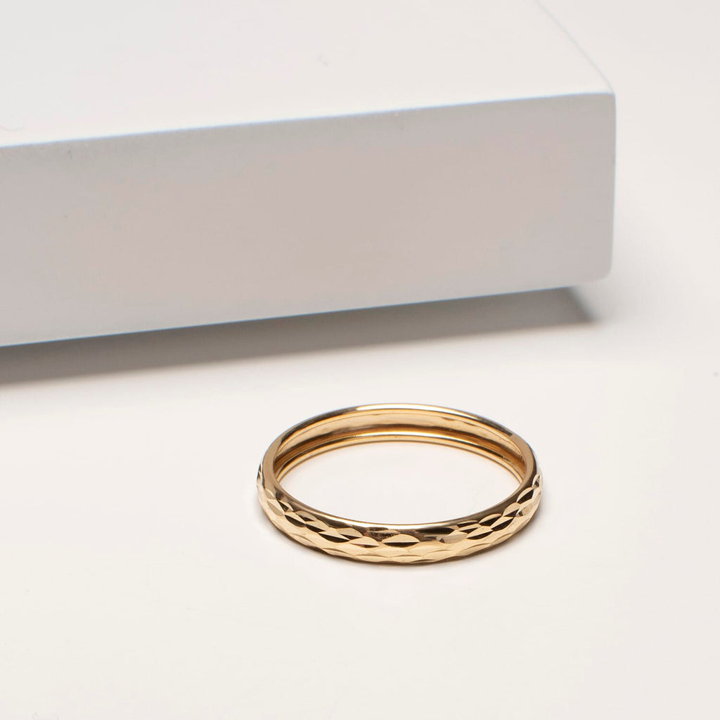 9K Yellow Gold Band Ring