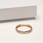 9K Yellow Gold Band Ring