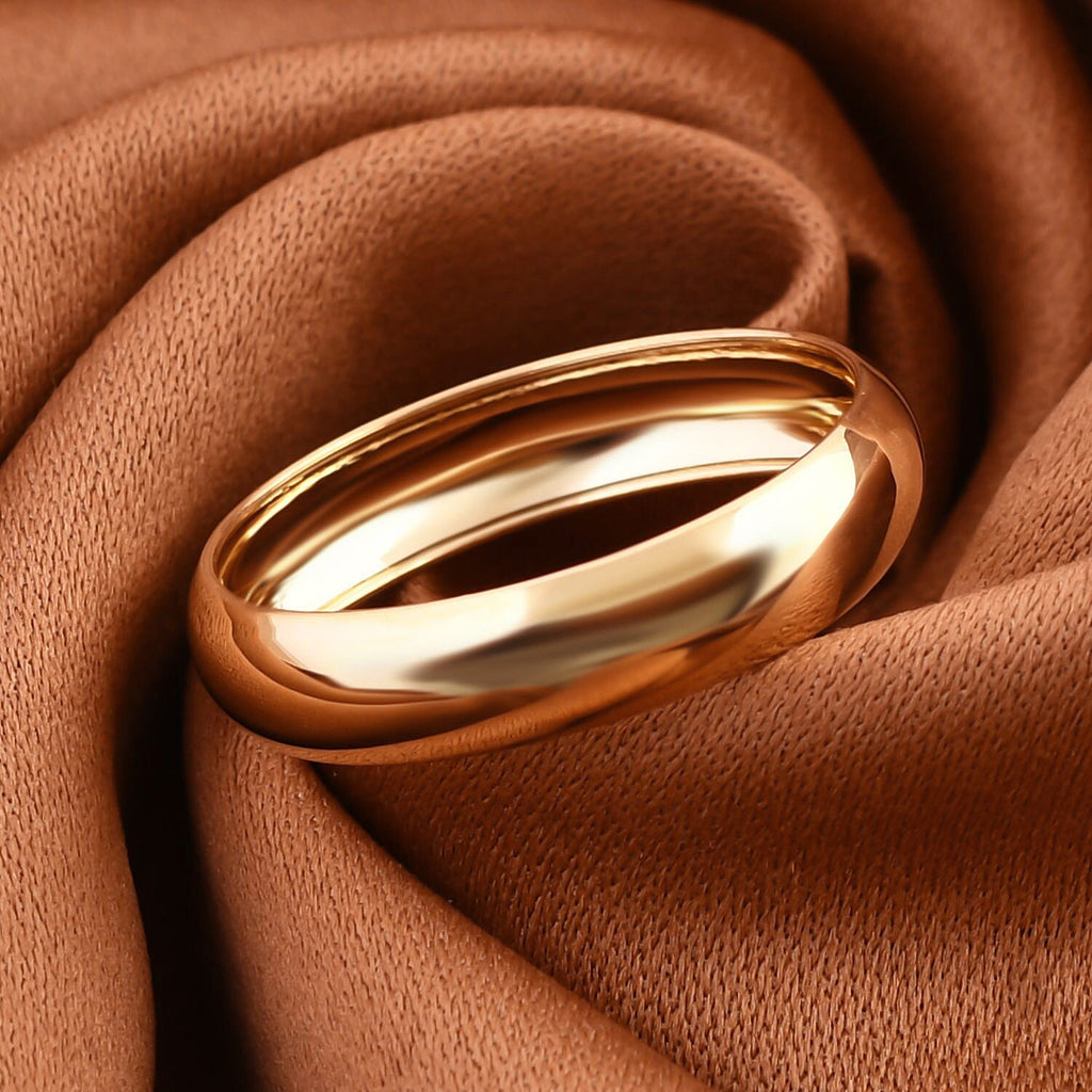 Biggest Gold Smackdown High Polish 9K Yellow Gold Band Ring