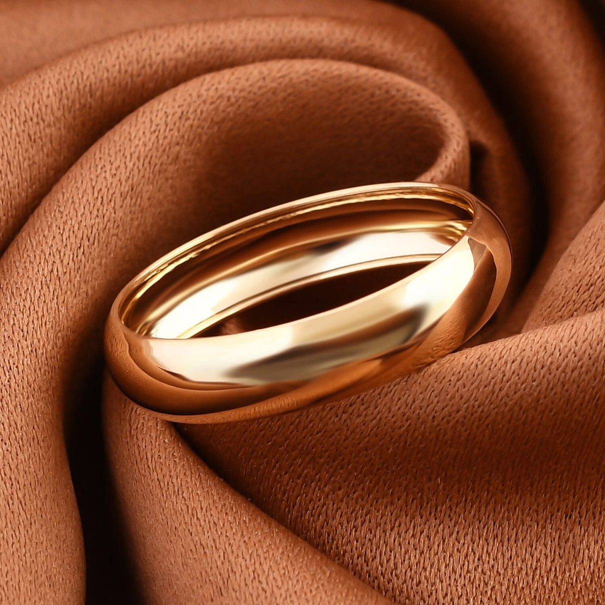 Biggest Gold Smackdown High Polish 9K Yellow Gold Band Ring 7777486 1