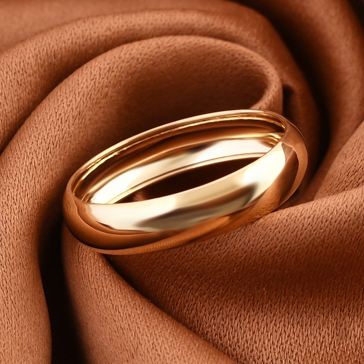 Biggest Gold Smackdown High Polish 9K Yellow Gold Band Ring 7777486 1