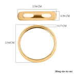 Biggest Gold Smackdown High Polish 9K Yellow Gold Band Ring