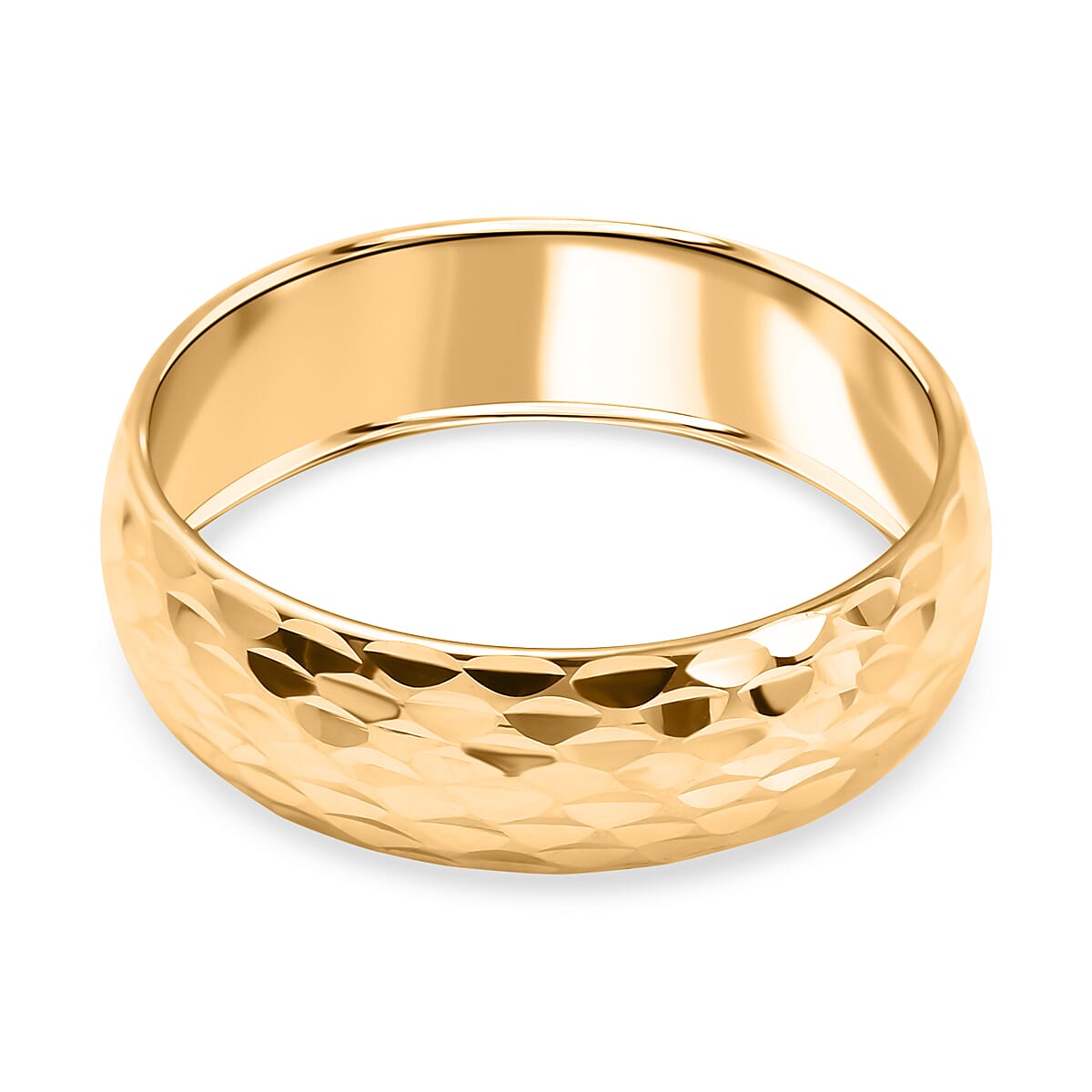 9K Yellow Gold Wedding Band Ring, Gold Wt. 0.98 Gms 7675895 0