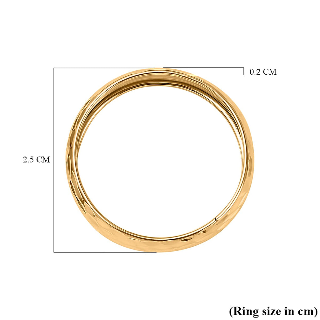 9K Yellow Gold Band Ring