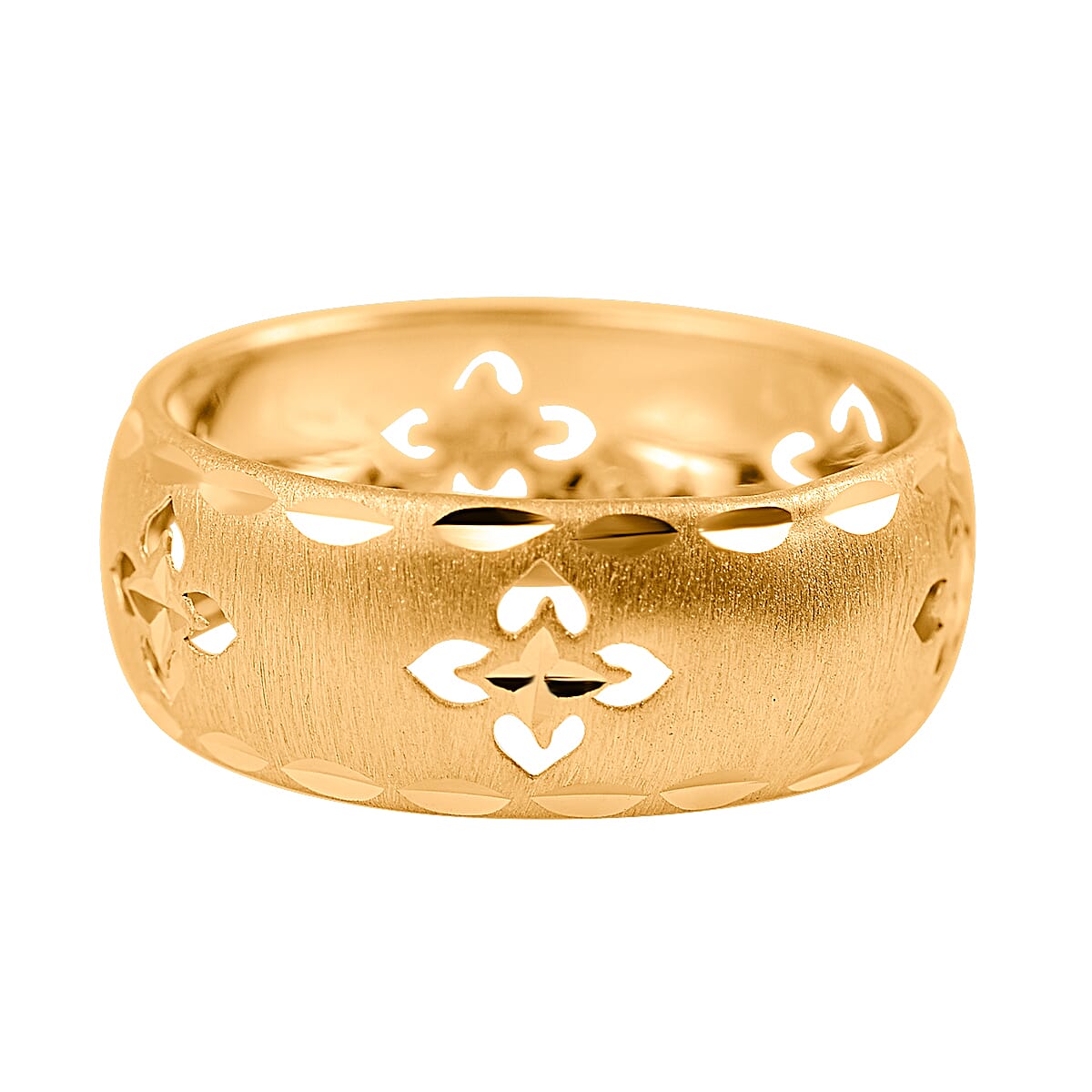 Maestro Collection - 9K Yellow Gold Clover Band Ring 7723075 0