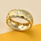 Maestro Collection - 9K Yellow Gold Clover Band Ring