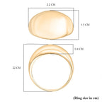 Royal Bali Collection - 9K Yellow Gold Dome Ring Wt. 1.83 Gms.