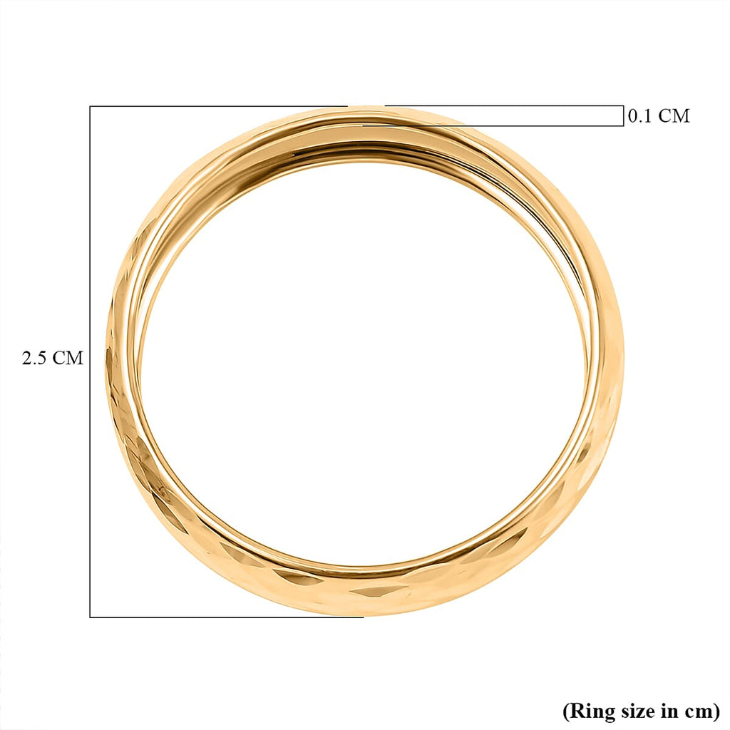9K Yellow Gold  Ring,  Gold Wt. 1 Gms