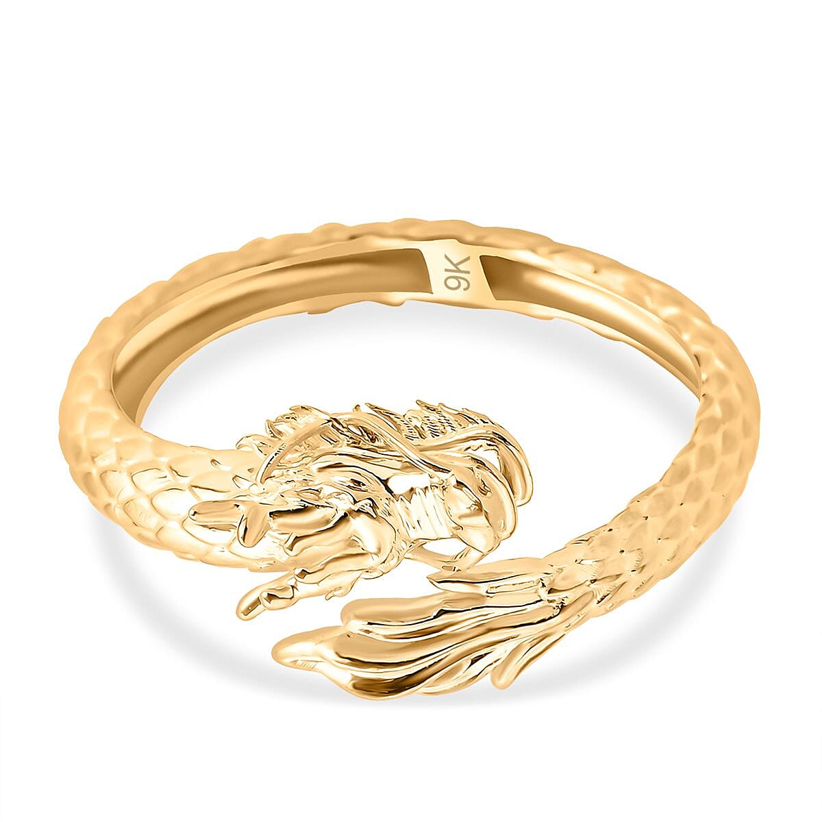 Royal Bali Collection 9K Yellow Gold Dragon Open Ring 7861011 1
