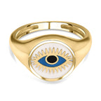 Las Vegas Closeout Deal - 9K Yellow Gold Enamelled Ring