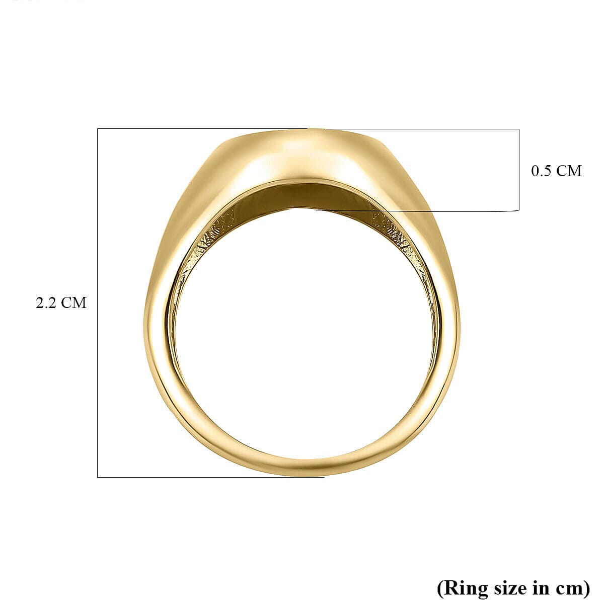Las Vegas Closeout Deal - 9K Yellow Gold Enamelled Ring 7227294 13