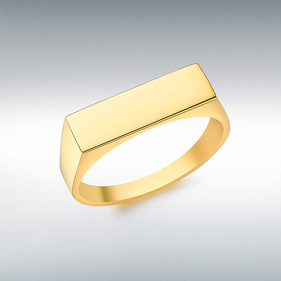 9K Yellow Gold Signet Ring 8313067 0