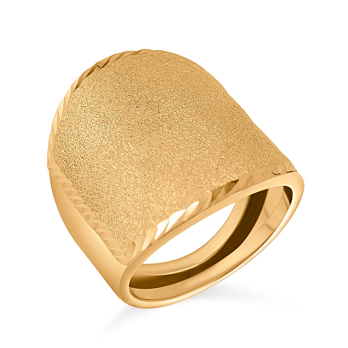 Maestro Collection - 9K Yellow Gold Tapered Wide Band Ring 7723057 0