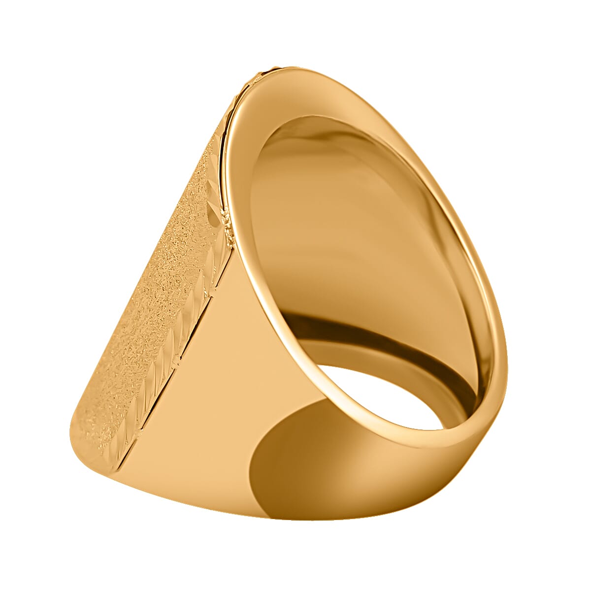 Maestro Collection - 9K Yellow Gold Tapered Wide Band Ring 7723057 1