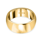 Italian Made - 9K Yellow Gold Band Ring