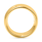 Italian Made - 9K Yellow Gold Band Ring