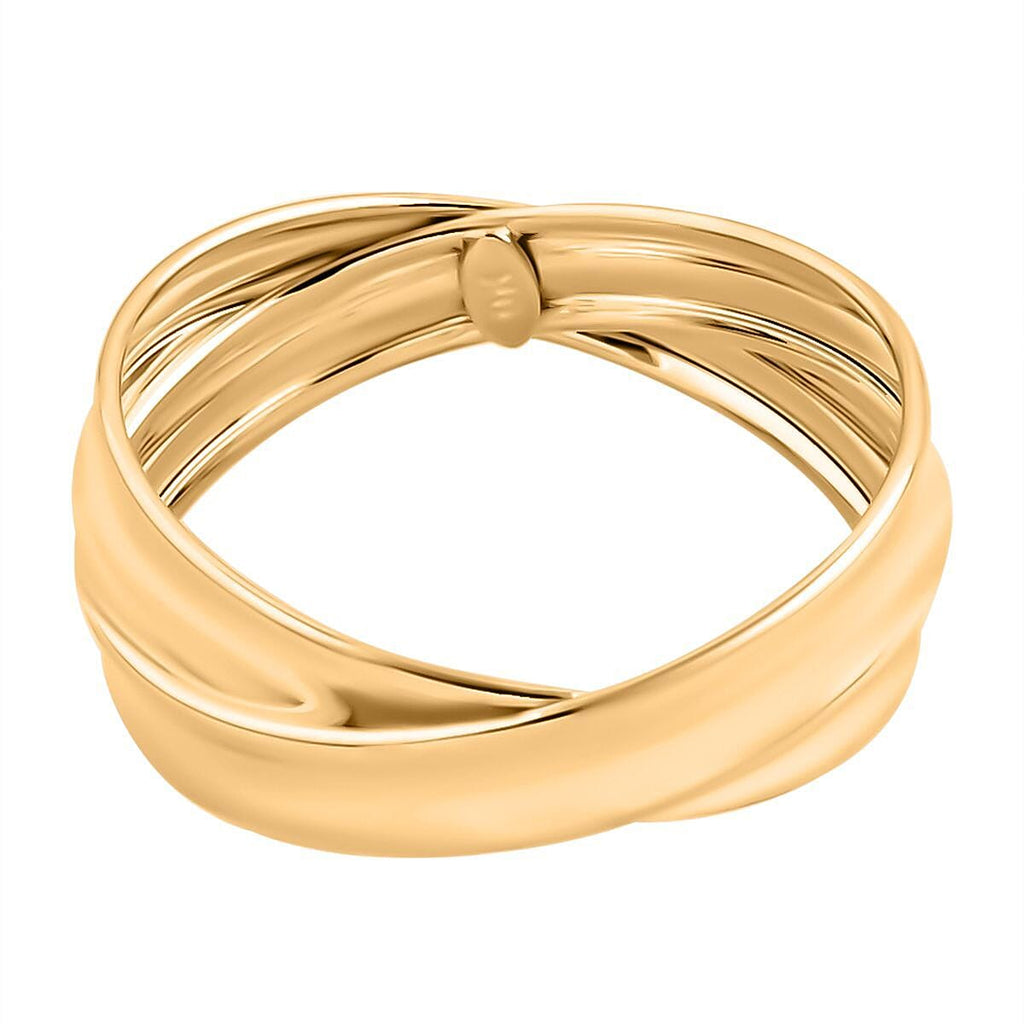 Mega Close Out Deal - 9K Yellow Gold Criss Cross Ring