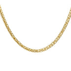 9K Yellow Gold Roller-Ball Link Chain With Lobster Clasp (Size - 18), Gold Wt. 8.4 Gms
