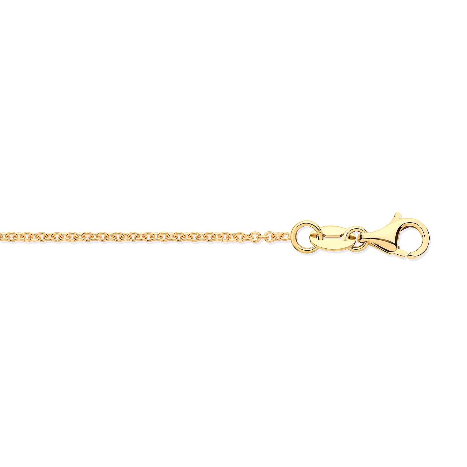 CloseOut - 9K Yellow Gold 1.3MM Rolo Necklace (Size - 18-20 Adjustable) with Spring Clasp 8343672 0